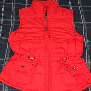 New York & Company Kids Red Quilted Vest